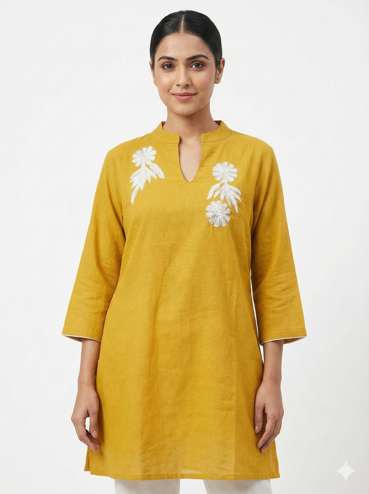 Ivory Off White Chanderi Silk Kurta Set with Zari and Coin Work