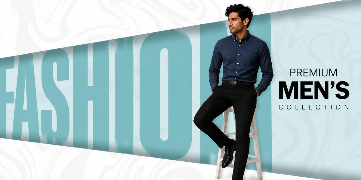 Charcoal Black Oxford Button-Down Formal Shirt
