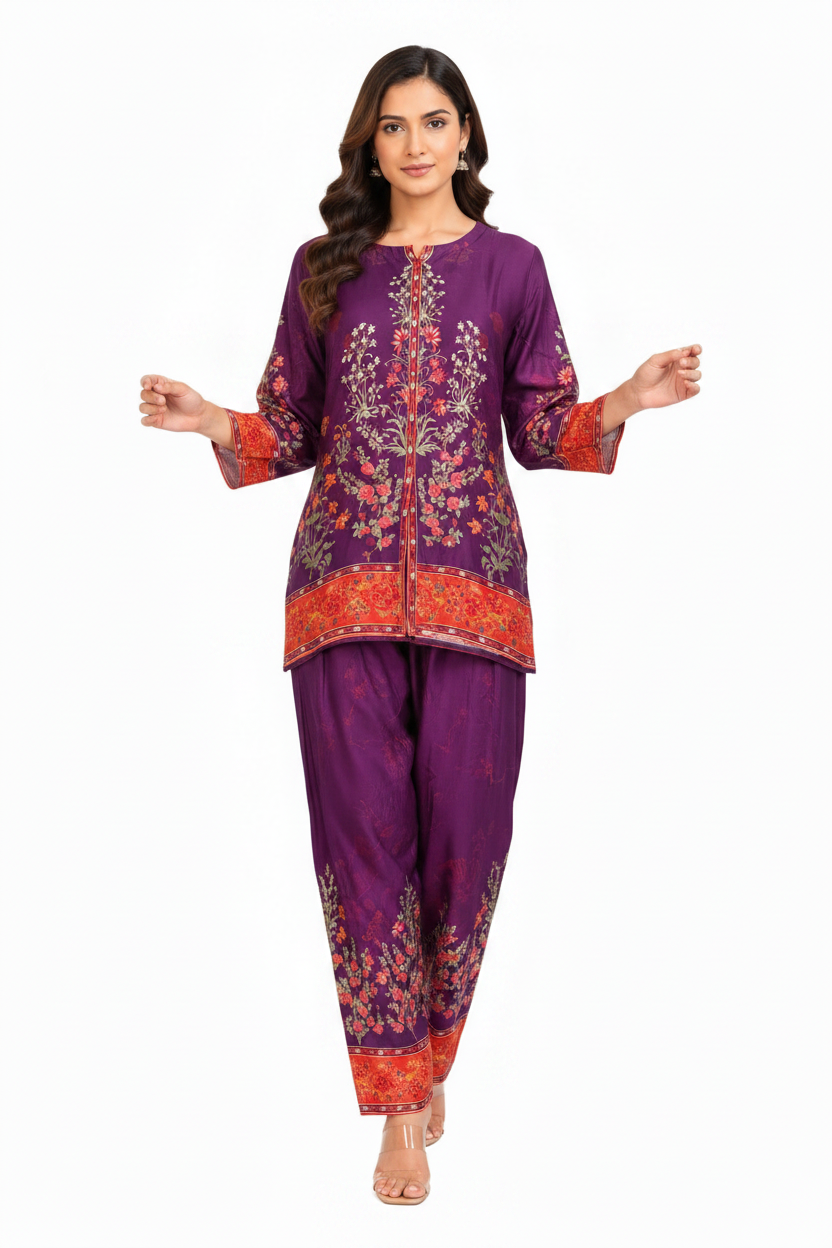 Purple Suit - Walking Pose
